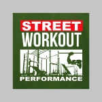 Street Workout Performance mikina s kapucou stiahnutelnou šnúrkami a klokankovým vreckom vpredu 